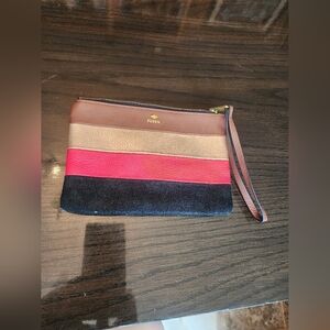 Fossil Striped Wristlet